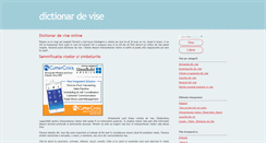Desktop Screenshot of dictionar-vise.webox.ro