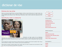 Tablet Screenshot of dictionar-vise.webox.ro